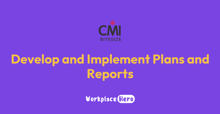 Develop and Implement Plans and Reports image