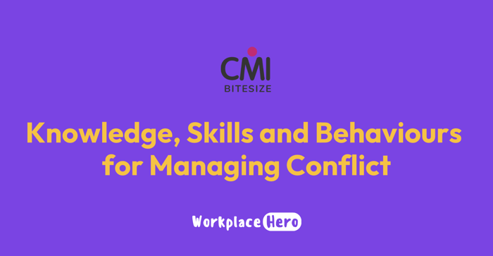 Knowledge, Skills and Behaviours for Managing Conflict image